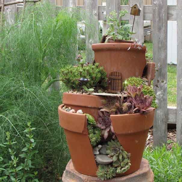 fairy garden in pot
