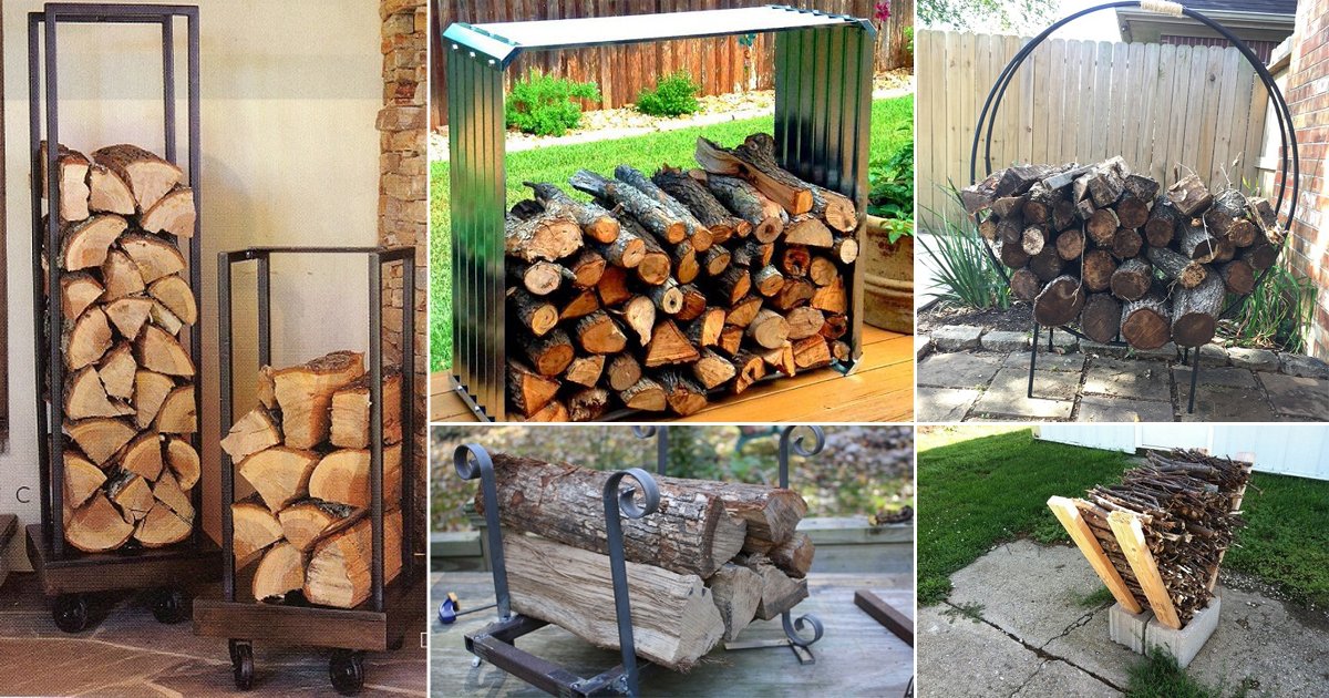 15 Fabulous Firewood Rack & Storage Ideas!
