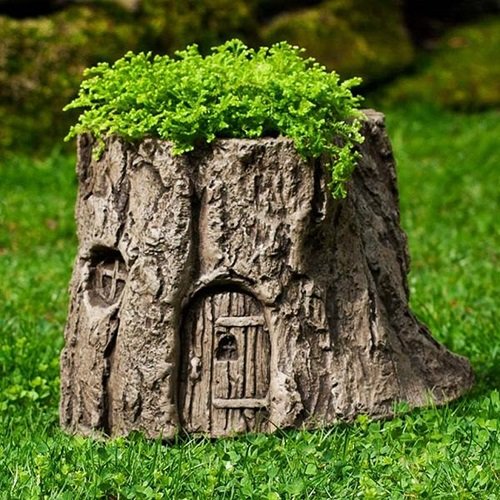 Fairy Home Garden from Tree Stump