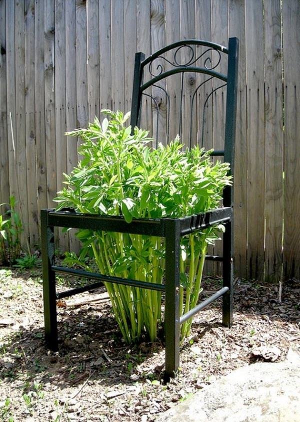 30 Cool Chair Planter Ideas for Home and Garden 7