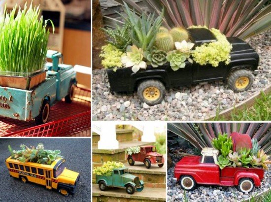Toy-Truck-Planter
