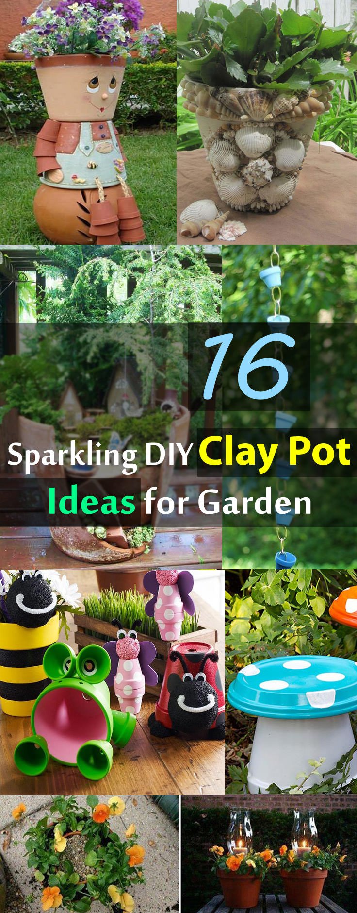 Besides planting, you have no idea that clay pots can be so useful. See these 16 sparkling clay pot ideas to find out.
