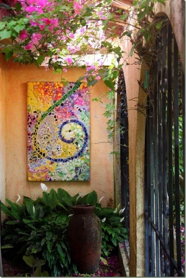 Mosaic garden art