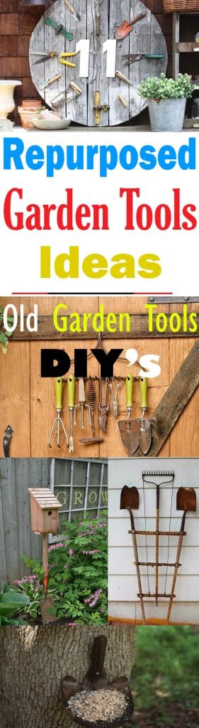 11 Repurposed Garden Tools Ideas | Old Garden Tools DIY Crafts ...