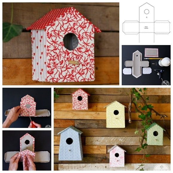 carboard-bird-house