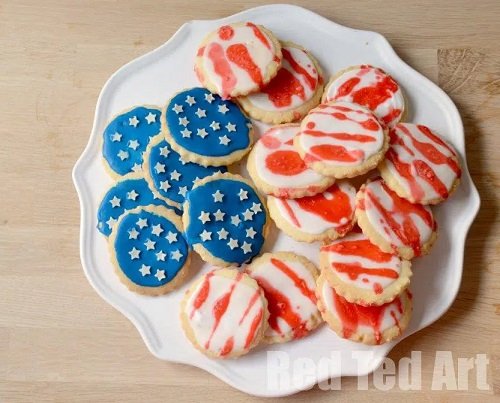 4th july Patriotic Cookies decoration ideas 