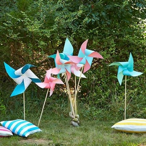 4th of july decoration Star pinwheel ideas 