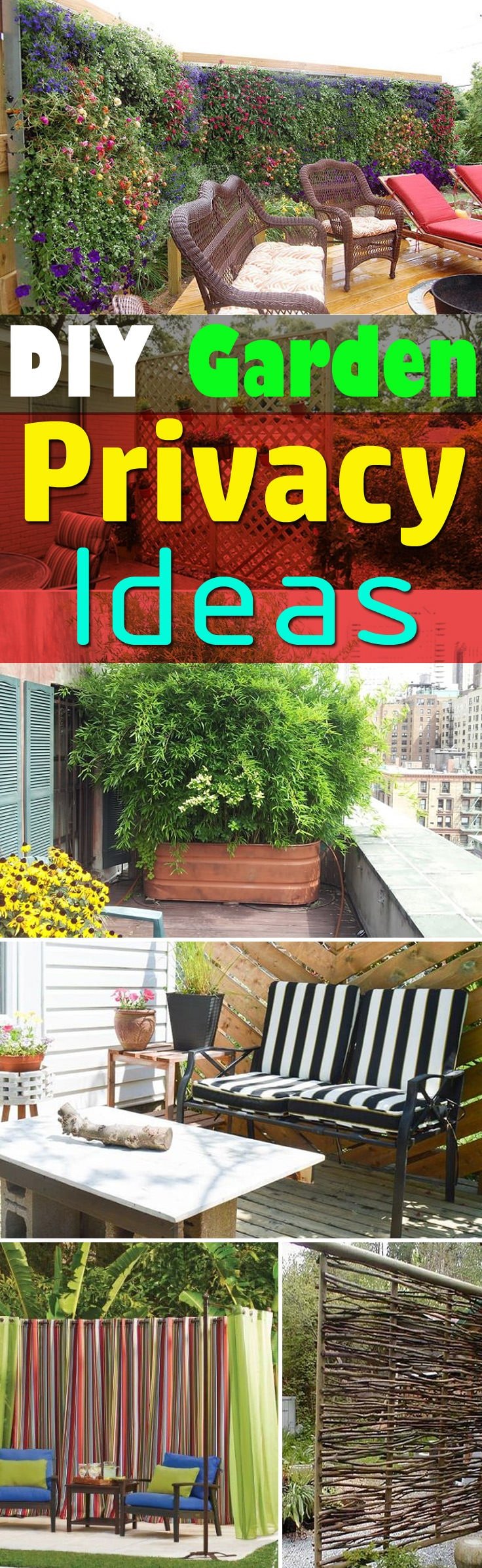 If you need privacy in your garden, the 26 DIY Garden Privacy Ideas here are worth looking at!