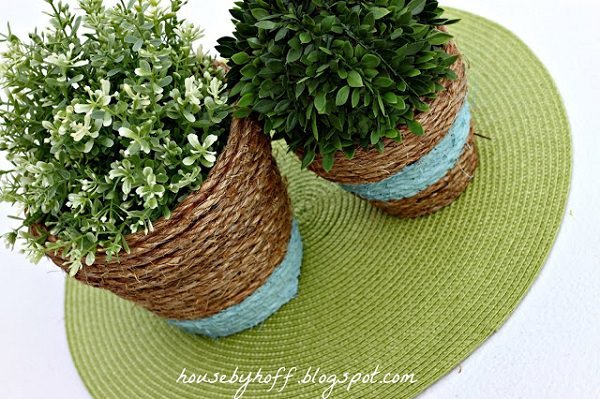 Rope Wrapped Planter