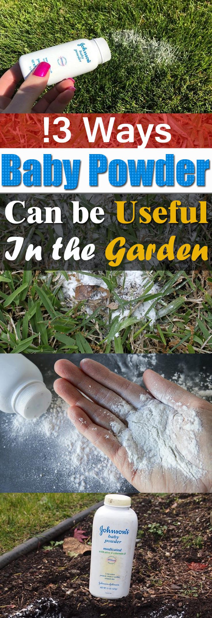 Baby powder is not only for babies; your garden loves it as well. Here're 13 Baby Powder Uses and Hacks you should try!