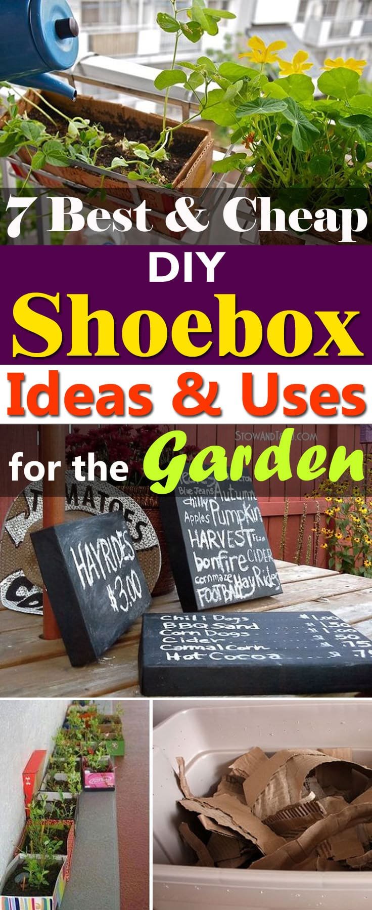 Those shoe boxes you always throw away can be useful. Here're the 7 Best DIY Shoe Box Ideas and Uses for the garden you need to look at!