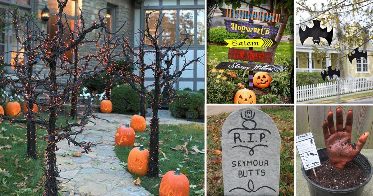 50 DIY Halloween Garden Ideas | Balcony Garden Web