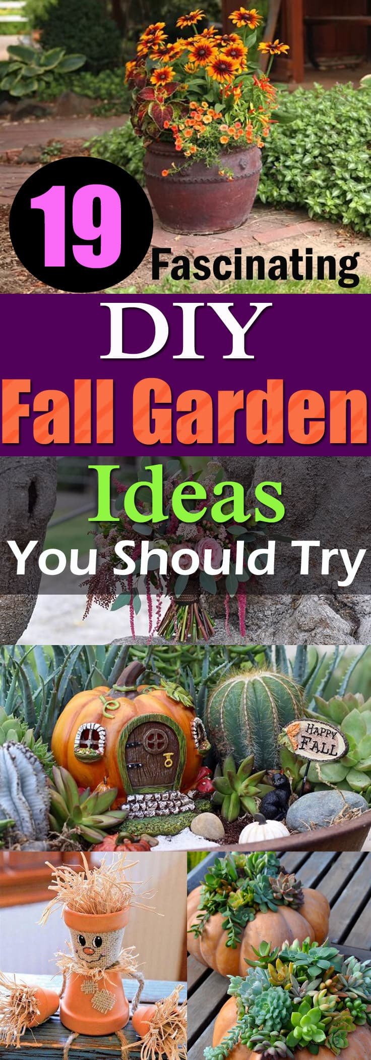 Fall brings up the lack of interest in the gardening, which amplifies in the winter, but you can avoid this by following the DIY Fall Garden Ideas and Projects here!