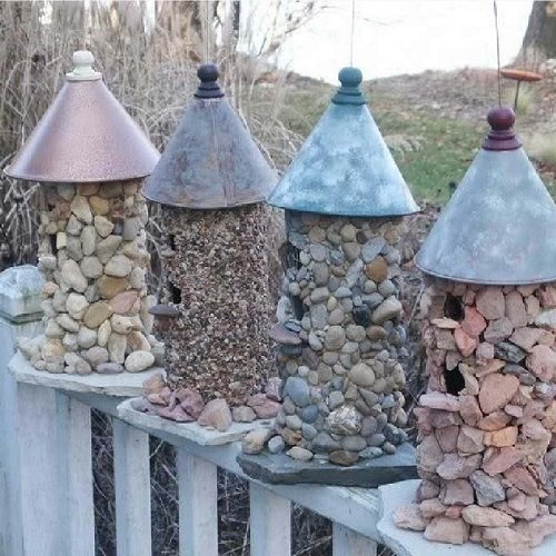 DIY Stone Birdhouse