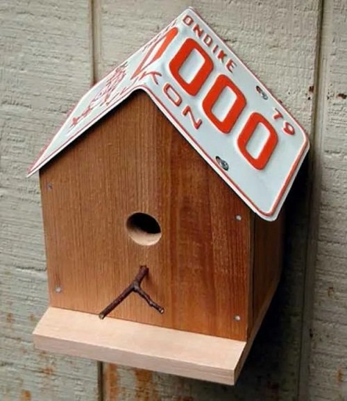 Birdhouse with Number Plate
