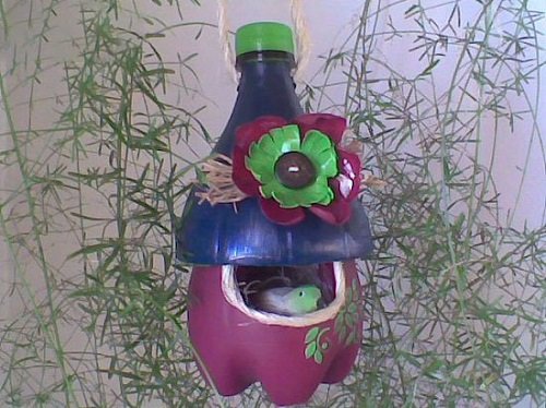 Plastic Bottle Birdhouse