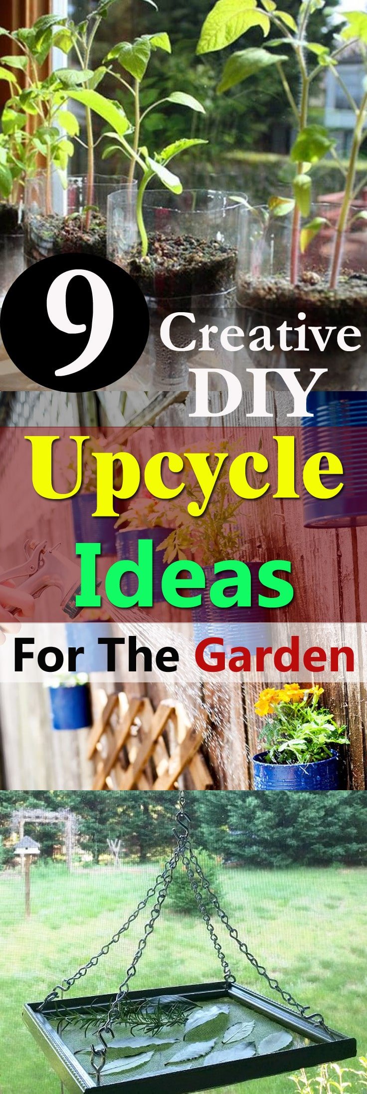 If you like to reuse and recycle your old things, take a look at these DIY Upcycle Ideas for the Garden!