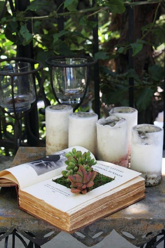 Old Book Planter