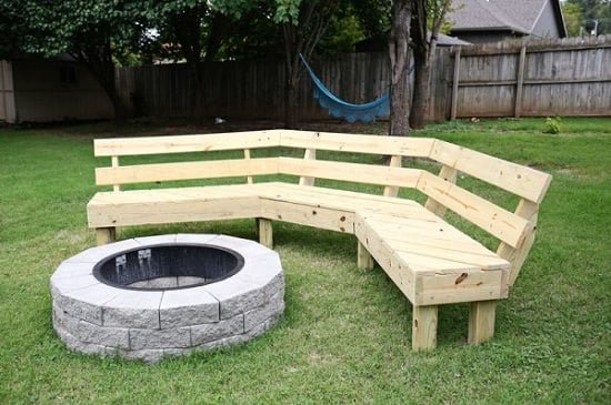 Simple Outdoor Wooden Benches