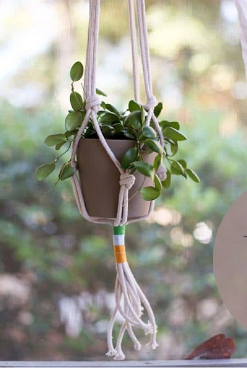 rope project and ideas for hanging pot 