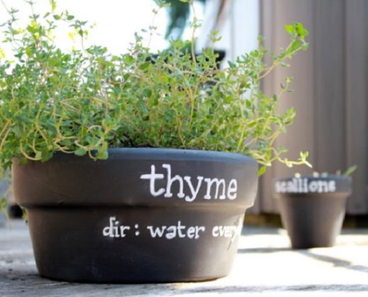 10 Simple DIY Chalkboard Paint Projects For The Gardeners | Balcony ...