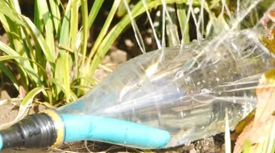 Plastic Bottle Garden Sprinkler