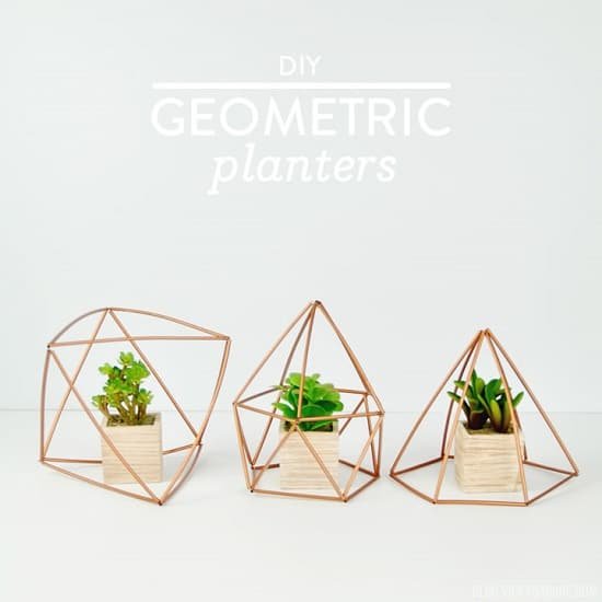 diy geometric planters