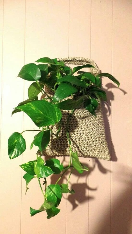 Crochet Planter Sack