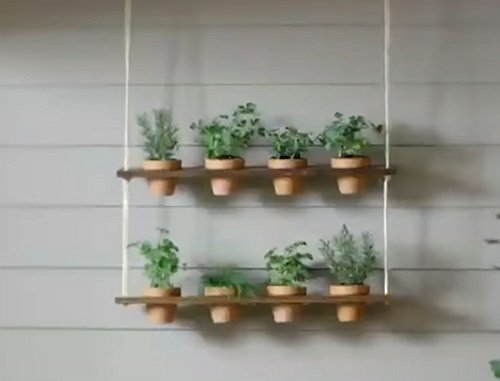 DIY Hanging Indoor Herb Gardens 16