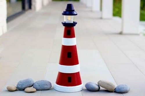 Terracotta Pots Lighthouse