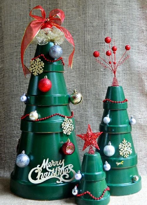 Christmas Tree from Terracotta Pots