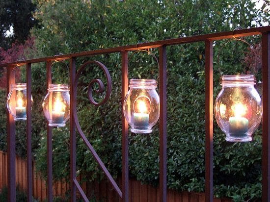Railing Lanterns are Fine balcony ideas