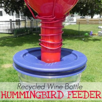 20 DIY Wine Bottle Bird Feeder Ideas | Balcony Garden Web