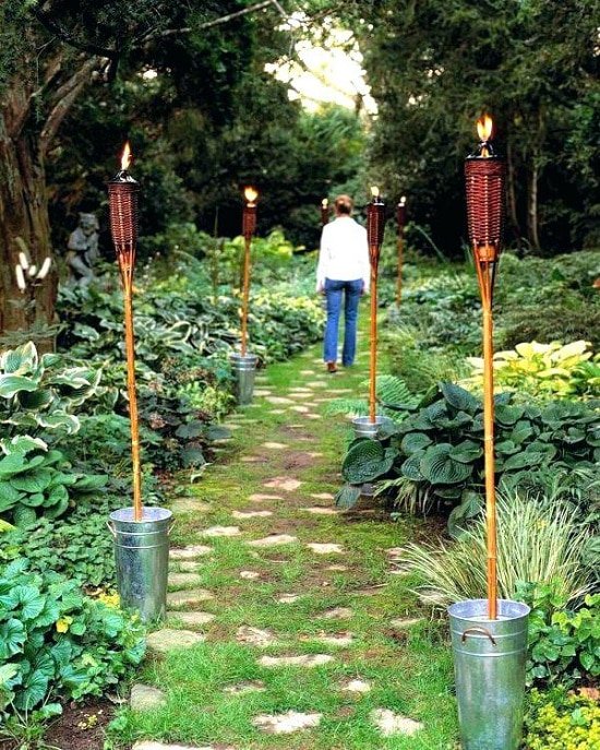 Bamboo Tiki-Torch Anchors