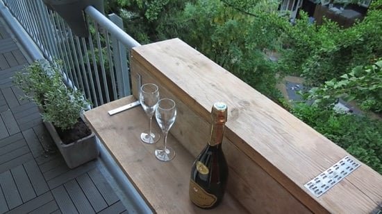 These DIY Balcony Bar Top Ideas are perfect if you want to enjoy a bar-like experience in your apartment balcony!