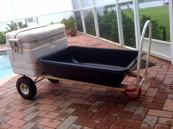 8 Homemade DIY Beach Cart Ideas from Repurposed Items