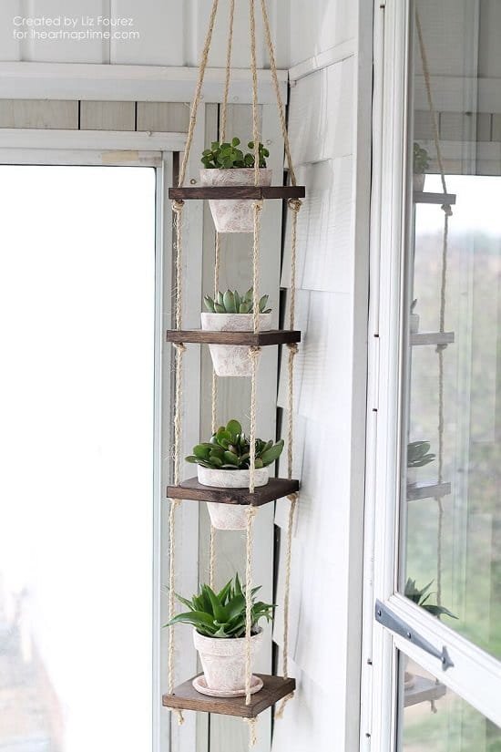 DIY Vertical Plant Hanger