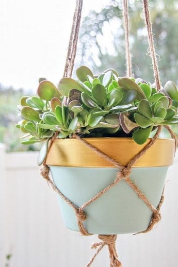 24 DIY Rope Plant Hanger Ideas | Hang Indoor Plants with Ropes