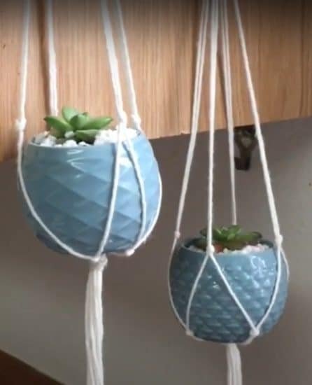 DIY Rope Plant Hanger Ideas 88