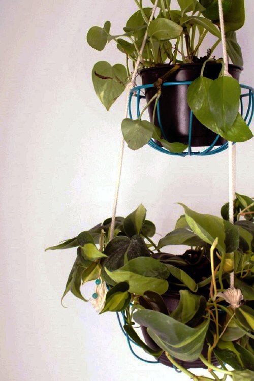 DIY Rope Plant Hanger Ideas 19