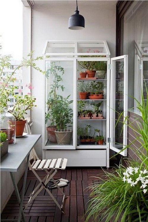 Balcony With a Greenhouse