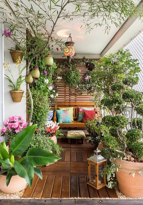 Mini Jungle Balcony Garden