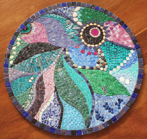 diy tabletop with mosaic art
