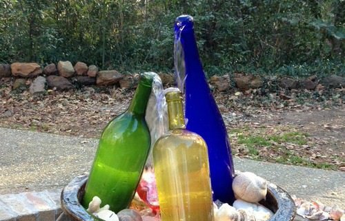 Wine Bottle Water Feature Ideas 5