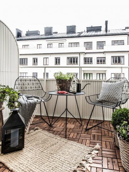 16 Scandinavian Balcony Garden Designs+How to Make it