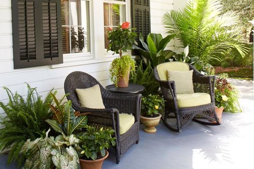 Porch Decor Idea with Plants 9