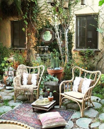 20 Best Boho Garden Design Ideas | Balcony Garden Web