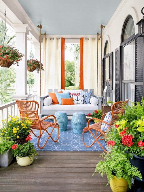 Porch Decor Idea with Plants 11