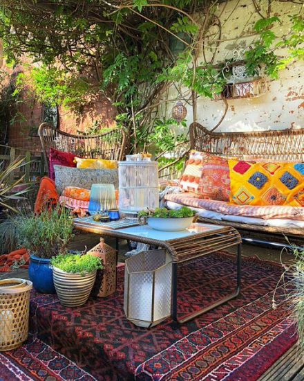 20 Best Boho Garden Design Ideas | Balcony Garden Web