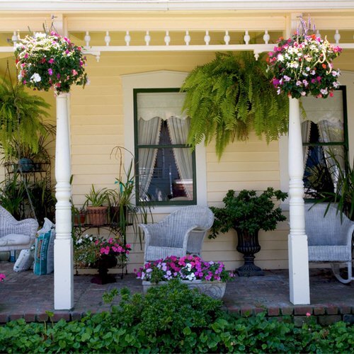 Porch Decor Idea with Plants 7